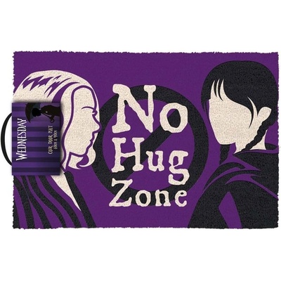 Pyramid International Wednesday No Hug Zone fialová 60x40 cm