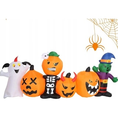 Halloween nafukovací dekorace venkovní dýně duch LED XXL velká