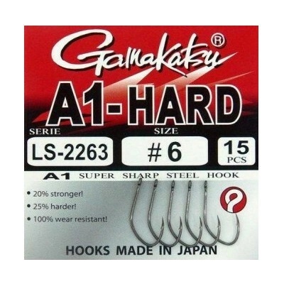 Gamakatsu A1-Hard LS-2263 s očkem vel.12 15 ks