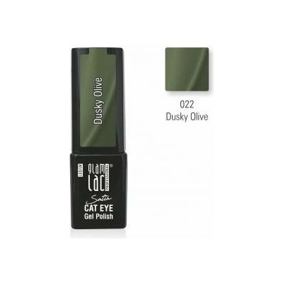 GlamLac Gel lak magnetický zelený 022 Dusky Olive 6 ml