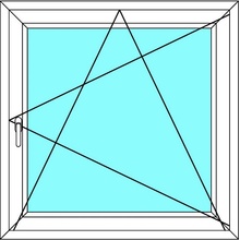 Ekosun Plastové okno 100x150 otevíravé i sklopné Ekosun 70