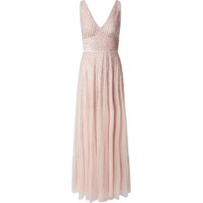 Lace & beads Вечерна рокля 'Lorelai' бежово, размер M