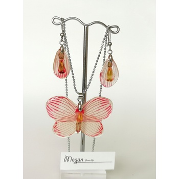 Meganflo Пеперуда от червено кокиче