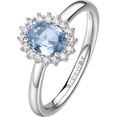 Brosway strieborný prsteň Fancy Cloud Light Blue FCL74