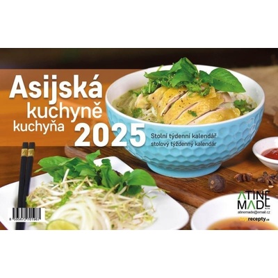 Asijská kuchyně stolní týdenní 225 x 150 mm 2025