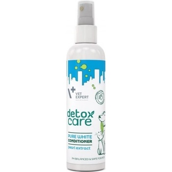 VET EXPERT Detox Care Pure White Conditioner - нежен спрей балсам без отмиване, идеален за кучета и котки с бяла и светла козина, 150 мл - Vet Expert - Полша