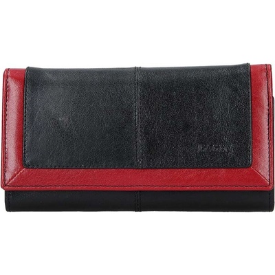 Lagen Dámská kožená BLC/4228 černá /červená černá/RED