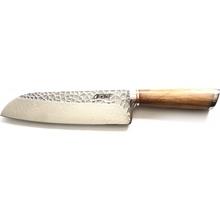 ACEJET HAMMERMAN OLIVE SANTOKU SanMai Damaškový Kuchyňský nůž 18,5 cm