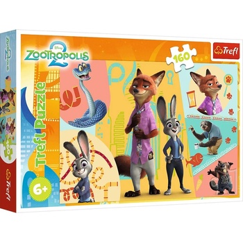 Trefl Пъзел Trefl от 160 части - Заедно в Зоотрополис (15429)