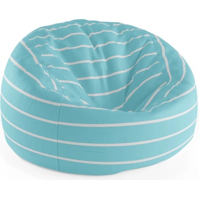 Sablio Sedací vak Cocoon Bílé pruhy na modré75 x 45 x 35 cm