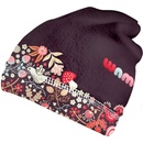 WAMU dívčí fleecová čepice Sova fialová