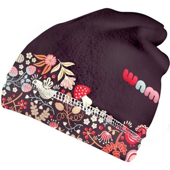 WAMU dívčí fleecová čepice Sova fialová