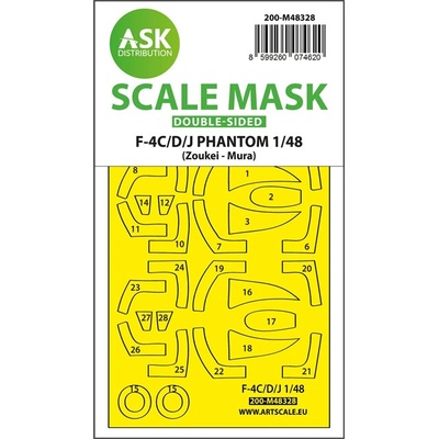 Zoukei-Mura Art Scale F-4C/D/J Phantom double-sided fit and self adhesive express mask for 1:48