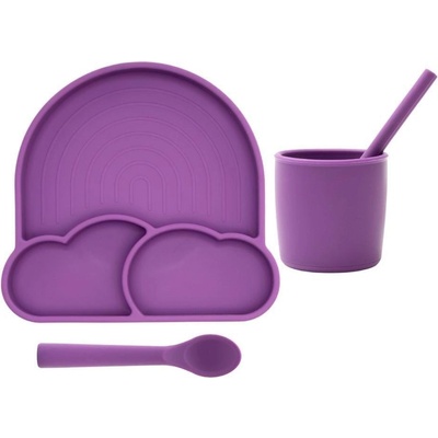 Премиум силиконов комплект 4 части за хранене с вакуумна сис (8684822900124)