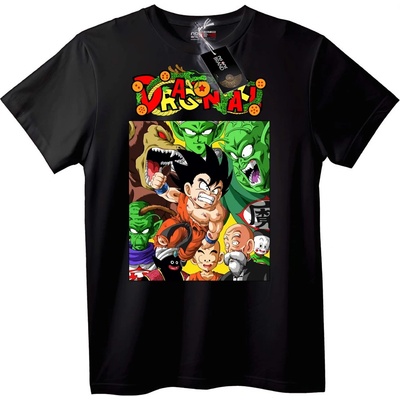 NOONEBRAND Тениска Герои от Dragon Ball Z - S, White