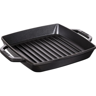 Staub Štvorcový liatinový gril, 23 x 23 cm, čierna 1004902