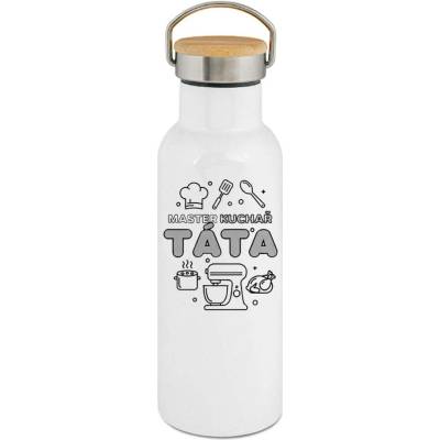 123TRIKO termoska Master kuchař táta, černý tisk 500 ml narozeniny