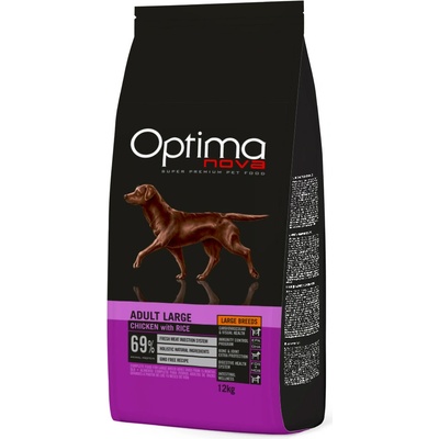 Optima Nova dog Adult Large Chicken & Rice 2 x 12 kg