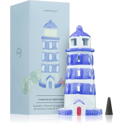 Paddywax Painted Ceramic House Connecticut Lighthouse подаръчен комплект