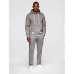 Ombre Clothing Мъжки спортен костюм: суитшърт с качулка + панталони regular fit - сива V8 Z120 Ombre Clothing Ombre Clothing | Siv | МЪЖЕ | XL