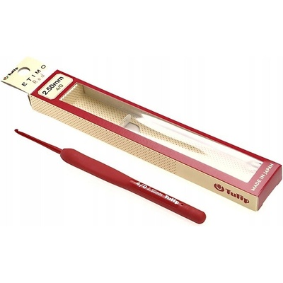 Háček Tulip Etimo Red 4,0 mm ergonomický - silikonová rukojeť s povrchovou úpravou