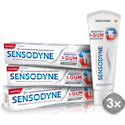 Sensodyne Sensitivity & Gum Whitening 3 x 75 ml
