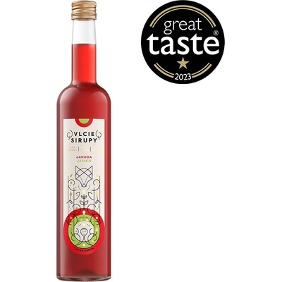 Vlčie Sirup Jahoda Jasmín 0,5 l