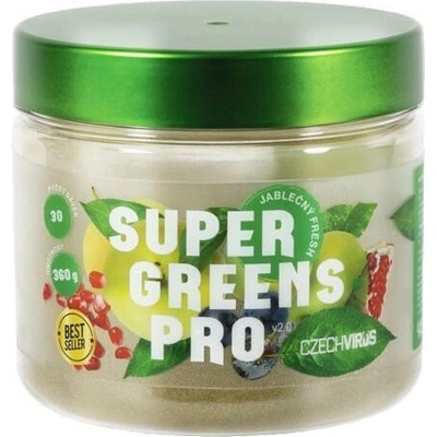 Czech Virus Super Greens Pro V2.0 zelený čaj-ibišek 360 g