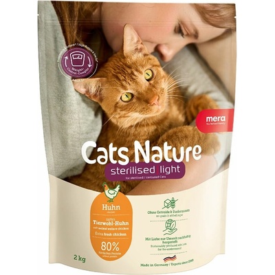 Mera Cats Nature Sterilised Light Adult Huhn 2 kg