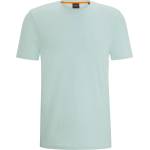 Boss Тениска Boss Mens BOSS ORANGE Tales T-Shirt with Logo Patch Premium Cotton - Aqua 446