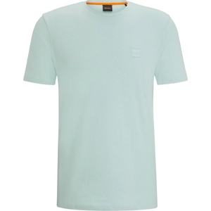 Boss Тениска Boss Mens BOSS ORANGE Tales T-Shirt with Logo Patch Premium Cotton - Aqua 446