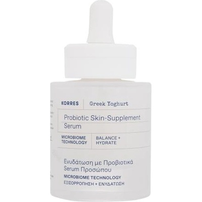 KORRES Greek Yoghurt Probiotic Skin-Supplement Serum хидратиращ и подхранващ охлаждащ серум за лице 30 ml за жени