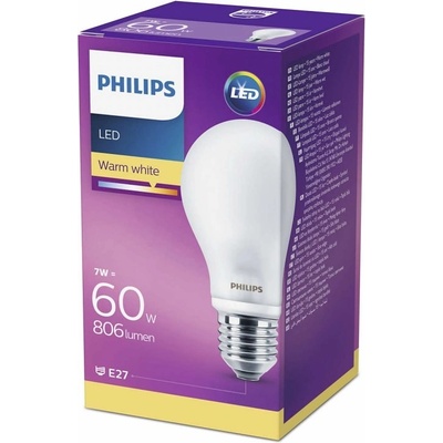 Philips klasik žárovka LED , E27, 7W, teplá bílá