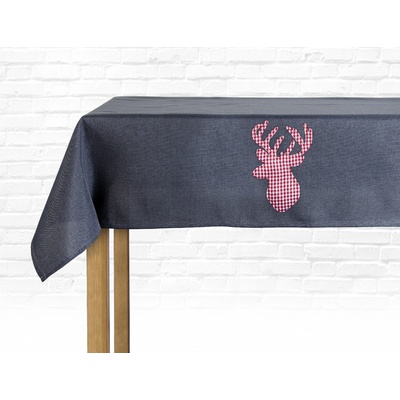 Essex ubrus Christmas Deer 110x160cm šedá