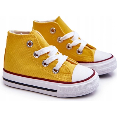 Dětské vysoké tenisky žluté