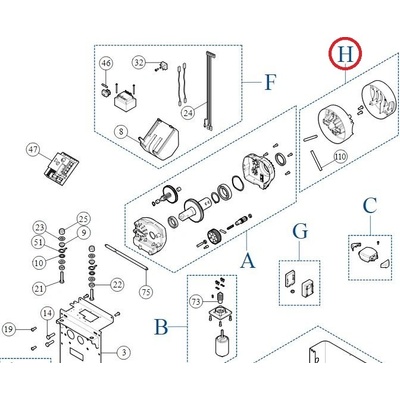 PRXB04 sestava držáků ramena SBAR/ XBAR