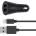 Belkin Boost Up Dual USB-A Car Charger & USB Lightning Cable - зарядно за кола с 2xUSB изходa (4.8A) и Lightning кабел за iPhone, iPad и iPod с Lightning порт (черен)