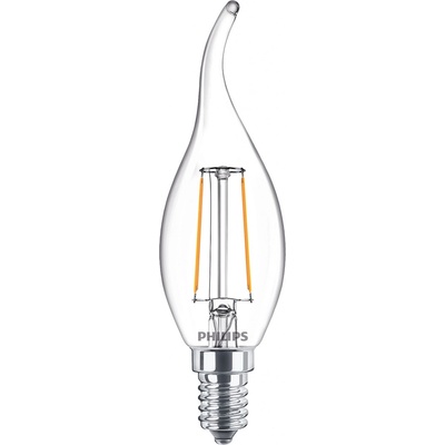 Philips LED žiarovka 1x2W E14 250lm 2700K teplá biela, číra, EyeComfort
