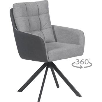 Carmen Трапезен стол sefton - сив cm