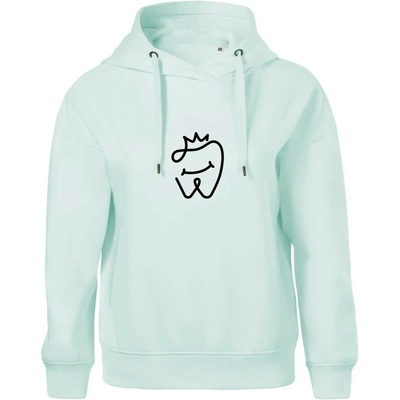 Zubařka princezna Oversized mikina dámská Moon kratší + širší Frost