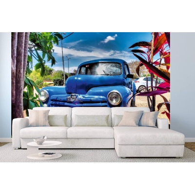 DIMEX ART Самозалепваща се флизелинова фототапета класическа американска кола 375 x 250 см