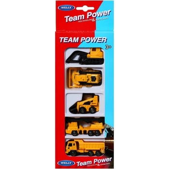 Welly Игрален комплект Welly Team Power - Строителна бригада, 5 части (1DCTYWE0TP97506R0D)