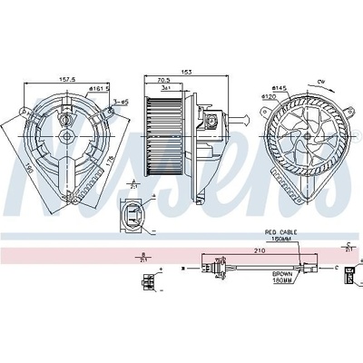Vnitřní ventilátor NISSENS 87039