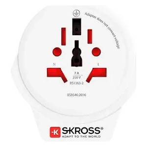 SKROSS универсален адаптер World to UK, USB (1500267E) - xtreme