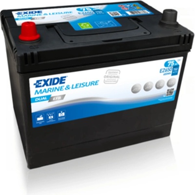 Exide DUAL EFB 12V 75Ah 650A EZ650