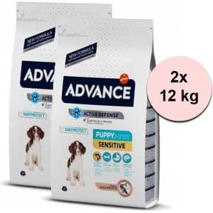 ADVANCE Dog Puppy Sensitive 2 x 12 кг