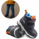 Wojtyłko dětské zimní boty pro chlapce modré 26091 zateplené na suchý zip