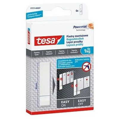 tesa Залепваща лента, пълнител, TESA "Powerstrips", за чувствителни повърхности 77771-00007-20 (77771-00007-20)