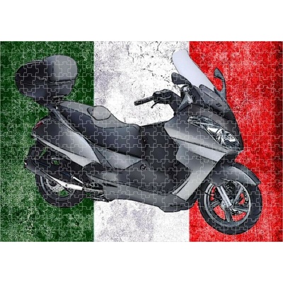 Moon River s motorkou Aprilia Atlantic 500 300 dílků