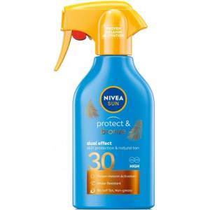 Nivea Protect & Bronze Слънцезащитен спрей помпа SPF30 300мл